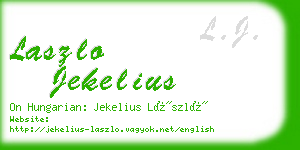 laszlo jekelius business card